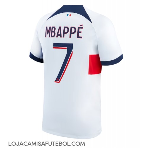 Camisa de Futebol Paris Saint-Germain Kylian Mbappe #7 Equipamento Secundário 2023-24 Manga Curta